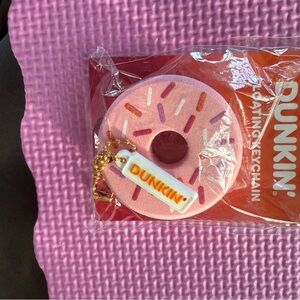 Dunkin' Pink Donut Floating Keychain